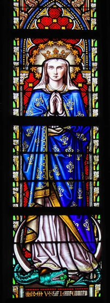 Stained Glass - Mother Mary — Stock Photo, Image