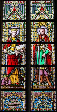 Vitray - Saint Catherine ve Saint Donatus