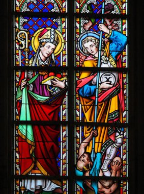 Vitray - Saint Nicholas ve Archangel Michael