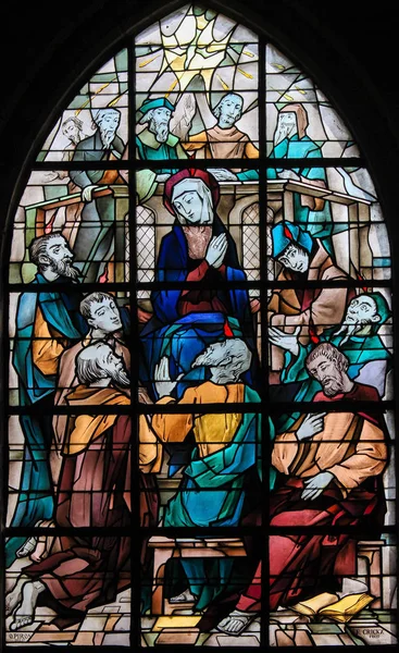 Glasmalerei - Pentecost — Stockfoto