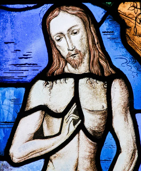 Vetro colorato - Gesù Cristo — Foto Stock