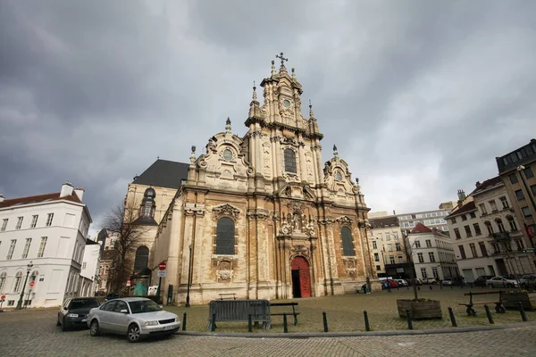 Beguinage εκκλησία στις Βρυξέλλες, Βέλγιο — Φωτογραφία Αρχείου