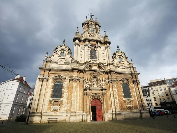 Beguinage kilise Brüksel, Belçika — Stok fotoğraf
