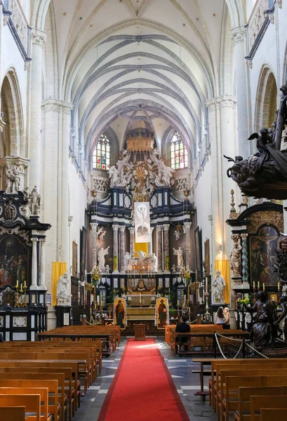 Barok yüksek sunak St Andrew Kilisesi Antwerp, Belçika — Stok fotoğraf