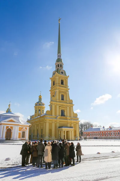 Saint Peter and Paul Cathedral at Saint Petersburg, Russia — Stock Photo, Image