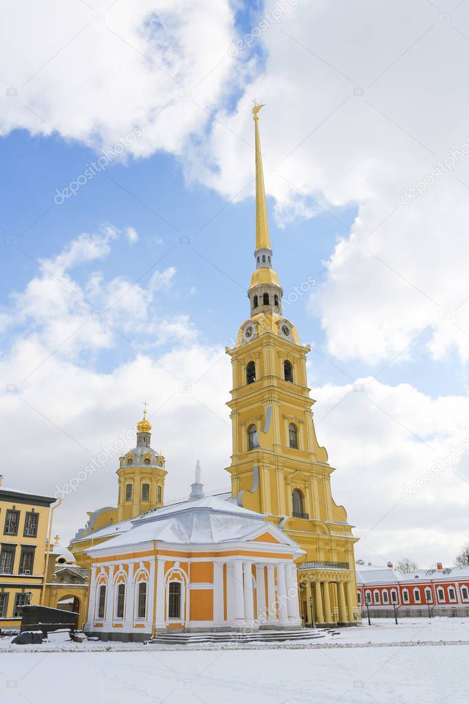 Saint Peter and Paul Cathedral at Saint Petersburg, Russia