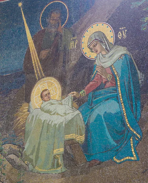 Betlehem a karácsonykor mozaik — Stock Fotó