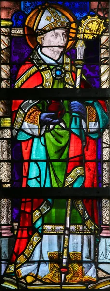 Stained Glass - Saint Augustine — Stock Photo, Image