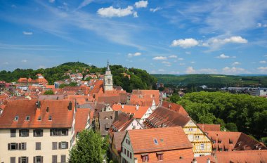 Tubingen tarihi merkezi Baden Wurttemberg, Almanya