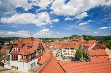 Merkezi, Tübingen üzerinde Baden Wurttemberg, Almanya görüntülemek