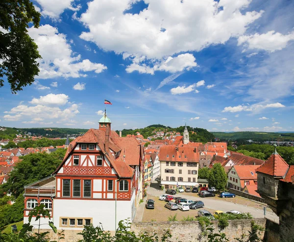 Vista sobre o centro de Tubingen, Baden-Wurttemberg, Alemanha — Fotografia de Stock