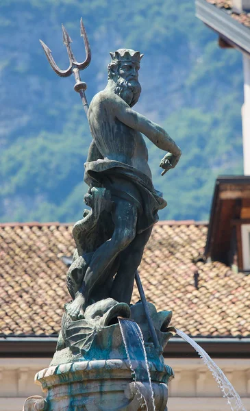 Neptün Çeşmesi Trento, İtalya — Stok fotoğraf