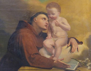 Saint Anthony of Padua in the Cathedral of Trento clipart