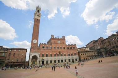Mangia kule Siena, Toskana, İtalya