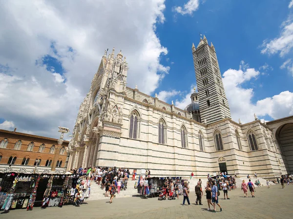 Siena katedrális, Toszkána, Olaszország — Stock Fotó