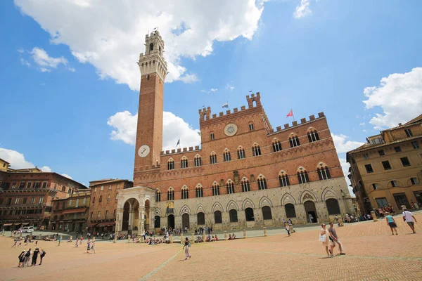 Mangia kule Siena, Toskana, İtalya