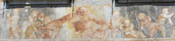 Fresker i ärende Cazuffi-Rella i Trento — Stockfoto