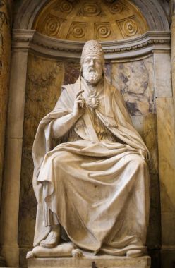 Heykel Papa Marcellus II Siena Katedrali, İtalya