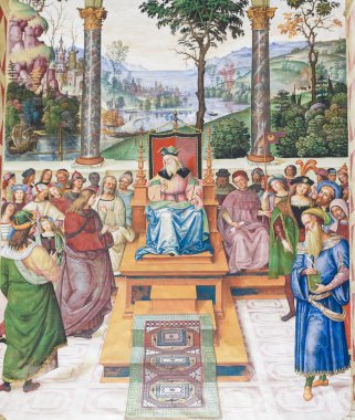 Fresk Piccolomini Kütüphane, Siena
