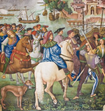 Fresk Piccolomini Kütüphane, Siena