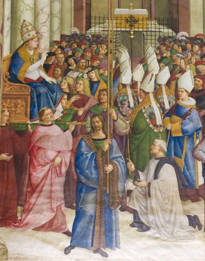 Fresk Piccolomini Kütüphane, Siena