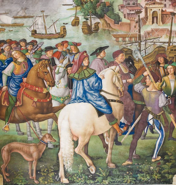 Fresk Piccolomini Kütüphane, Siena