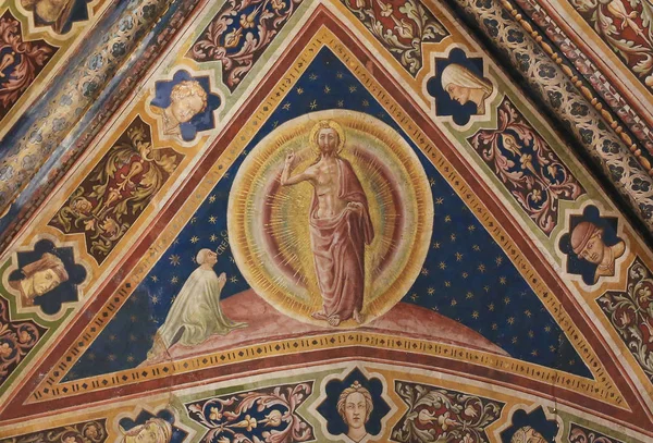 Siena vaftizhane - fresk İsa'nın