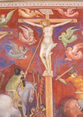 San Gimignano - çarmıha fresk