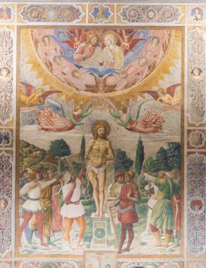 San Gimignano - St Sebastian şehit fresk