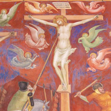 San Gimignano - çarmıha fresk