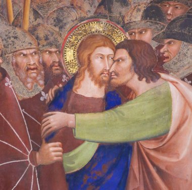 San Gimignano - Judas Kiss fresk