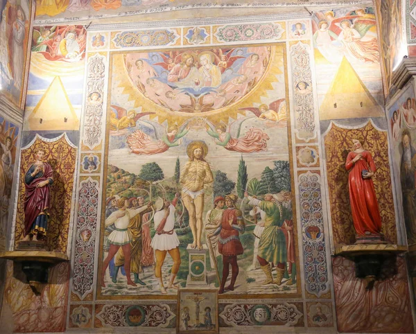 San Gimignano - St Sebastian şehit fresk