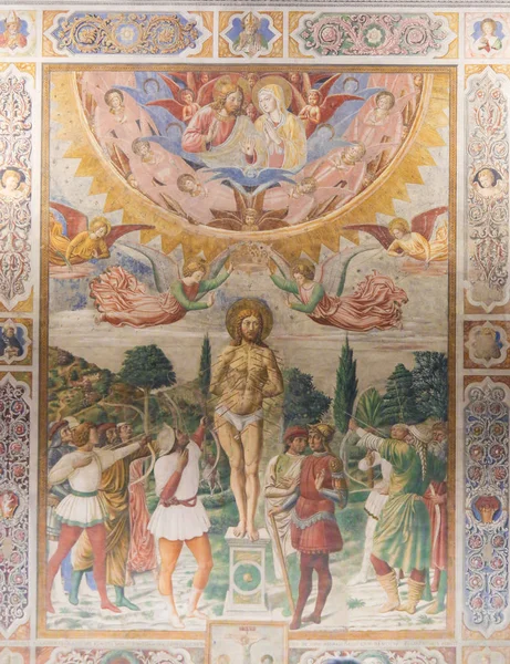 San Gimignano - St Sebastian şehit fresk