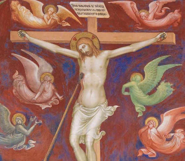 San Gimignano - çarmıha fresk