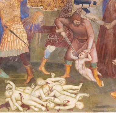 San Gimignano - masumların katli fresk