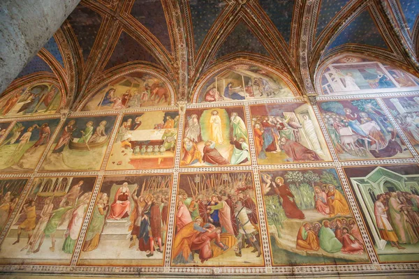 Fresco en San Gimignano Collegiata — Foto de Stock