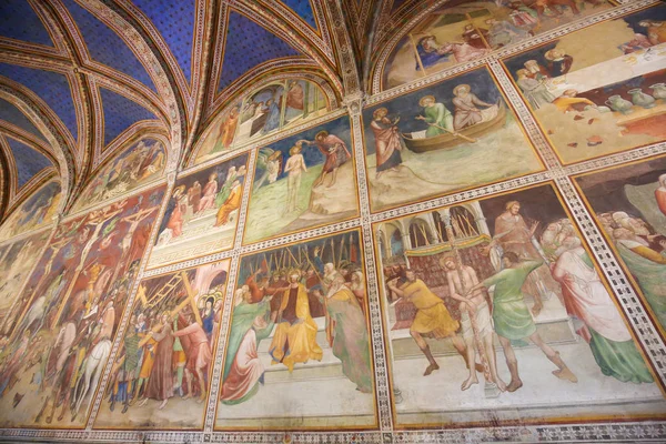 Fresque à San Gimignano Collegiata — Photo