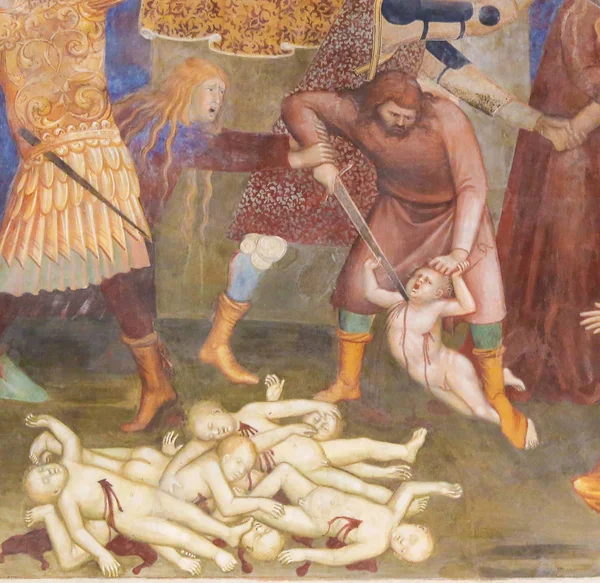 San Gimignano - masumların katli fresk