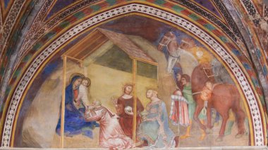 San Gimignano - Epiphany sahne fresk