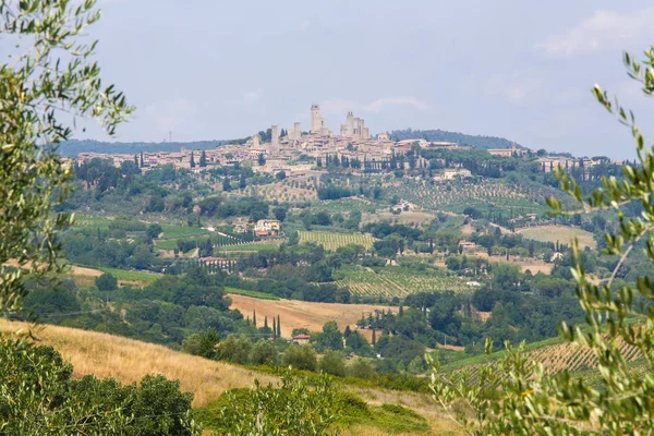 San gimignano, Toscane, Italië — Stockfoto