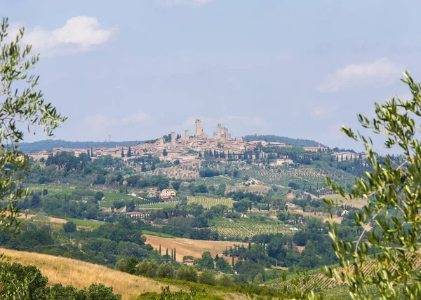 San Gimignano, Toszkána, Olaszország — Stock Fotó