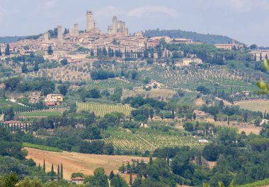 San gimignano, Toskana, İtalya