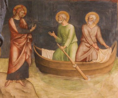 Peter ve Andrew San Gimignano - İsa fresk çağırır