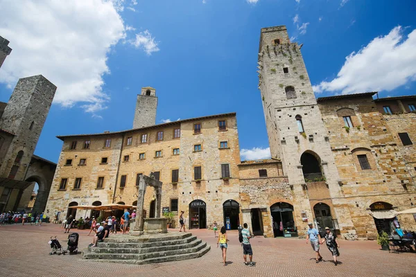 San Gimignano, Toszkána, Olaszország — Stock Fotó