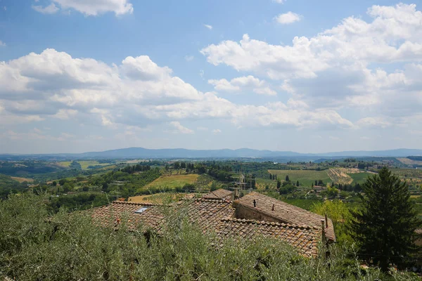 San Gimignano Toszkánában, Olaszország — Stock Fotó