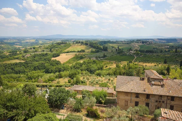 San Gimignano Toszkánában, Olaszország — Stock Fotó