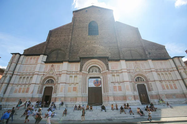 Bologna, İtalya - San Petronio Bazilikası — Stok fotoğraf