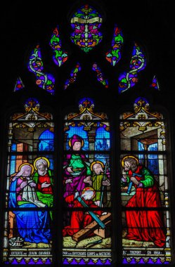 Le Treport 'daki Lekeli Cam - Marangoz Çırağı İsa