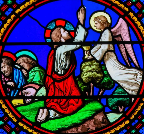 Stained Glass in Notre-Dame-des-flots, Le Havre — Stock Photo, Image