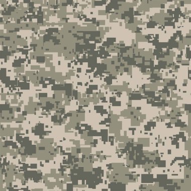 Tasarımınız için dijital piksel kamuflaj seamless modeli. Vektör doku